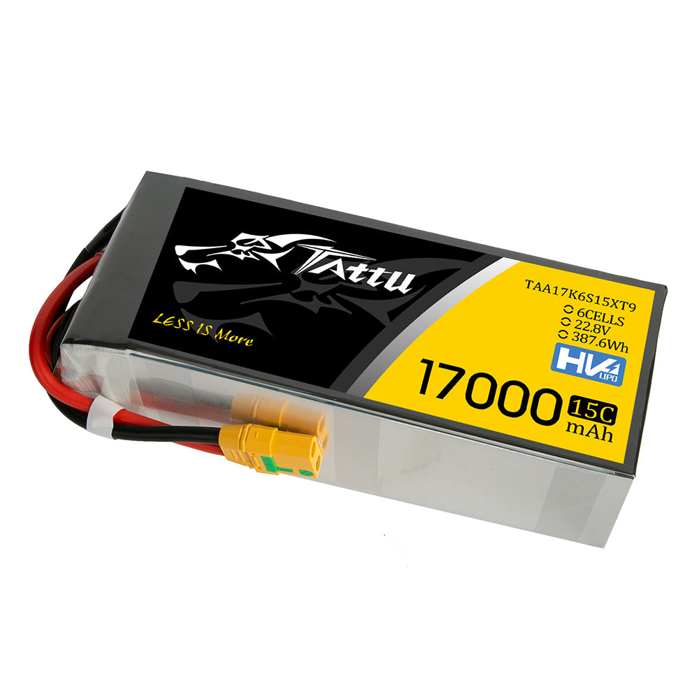 Tattu UAV Classic 17000mAh 6S batterie lipo HV XT90-S