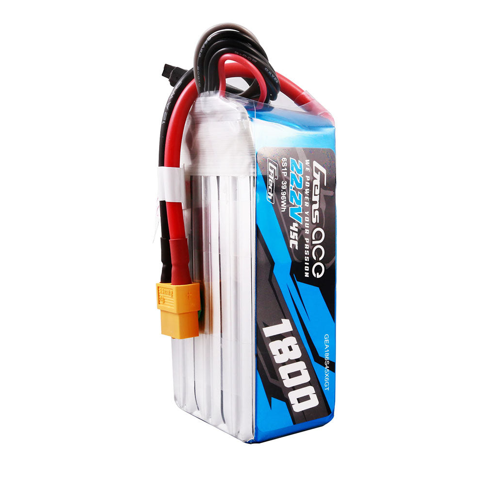 Gens Ace Air Classic 1800mAh 6S 45C batterie LiPo XT60