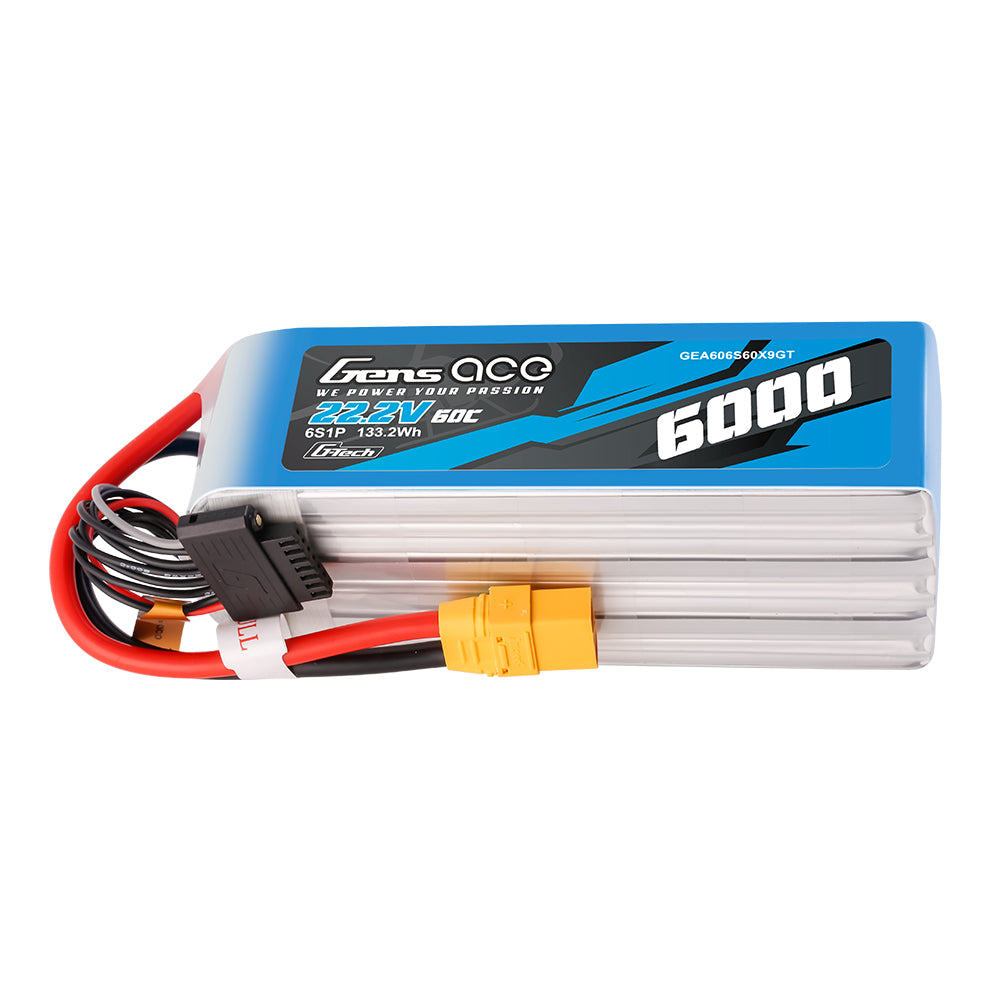 Gens ace Air Classic 6000mAh 6S 60C batterie LiPo 22.2V XT90 Heli