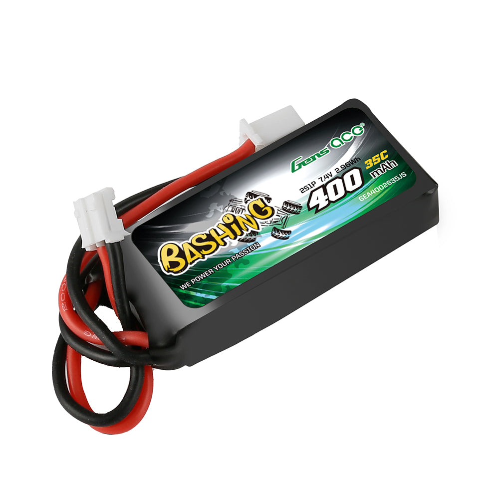 Gens ace Bashing 400mAh 2S batterie lipo SCX24 JST-PHR