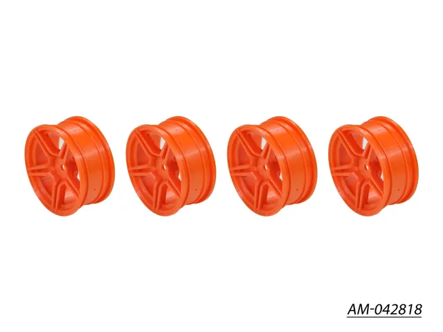 Arrowmax 5 Spoke Split AM-042818 Jantes 1/10 TC Orange +3mm x4