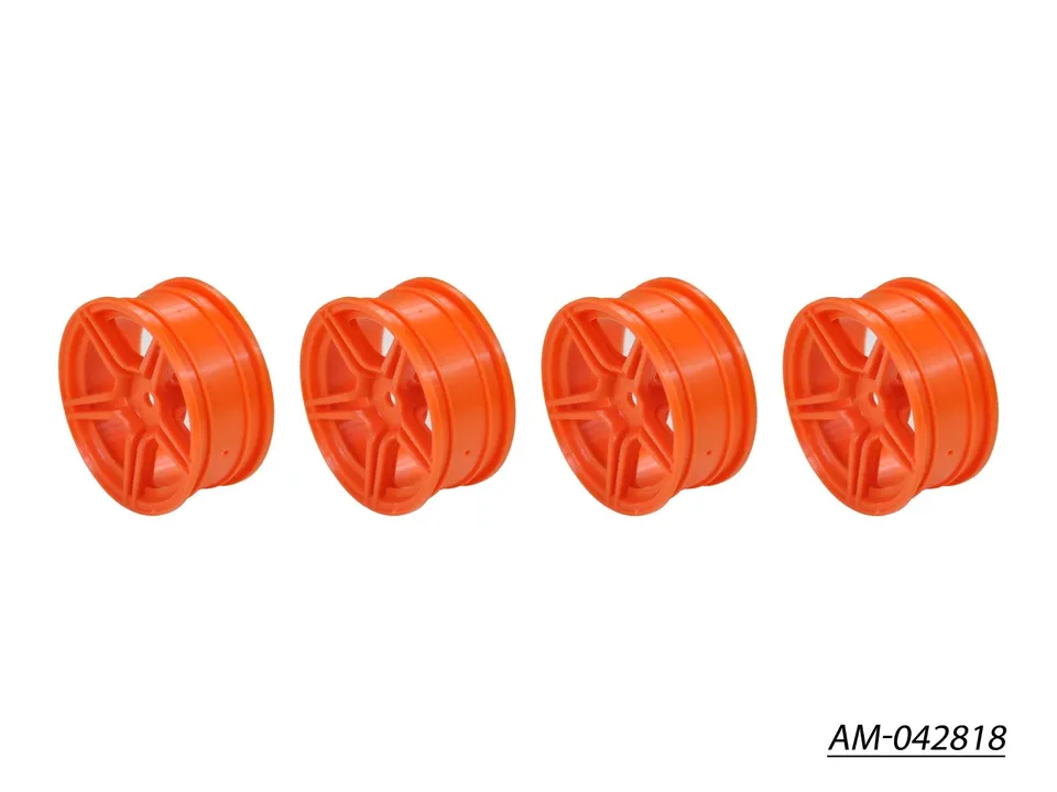 Arrowmax 5 Spoke Split AM-042818 Jantes 1/10 TC Orange +3mm x4