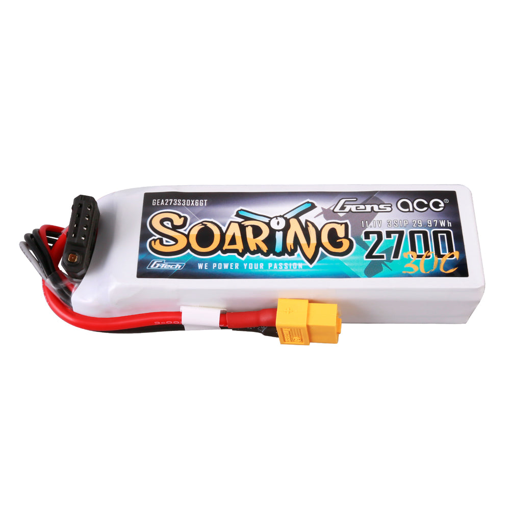 Gens Ace Soaring batterie LiPo 3S 2700mAh XT60 planeur