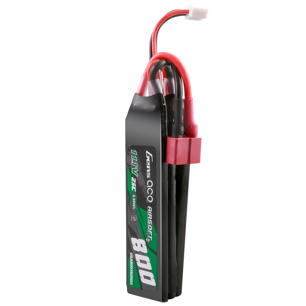 Gens Ace Airsoft 800mAh 3S Batterie Lipo Nunchuck Deans 25C