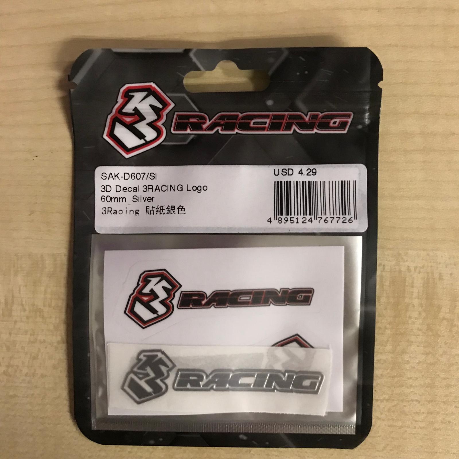 3Racing Sakura sticker 3D SAK-D607 logo 60mm doré
