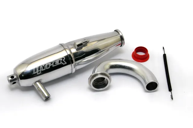 Hobao 11008 pot déchappement + collecteur voiture RC thermique
