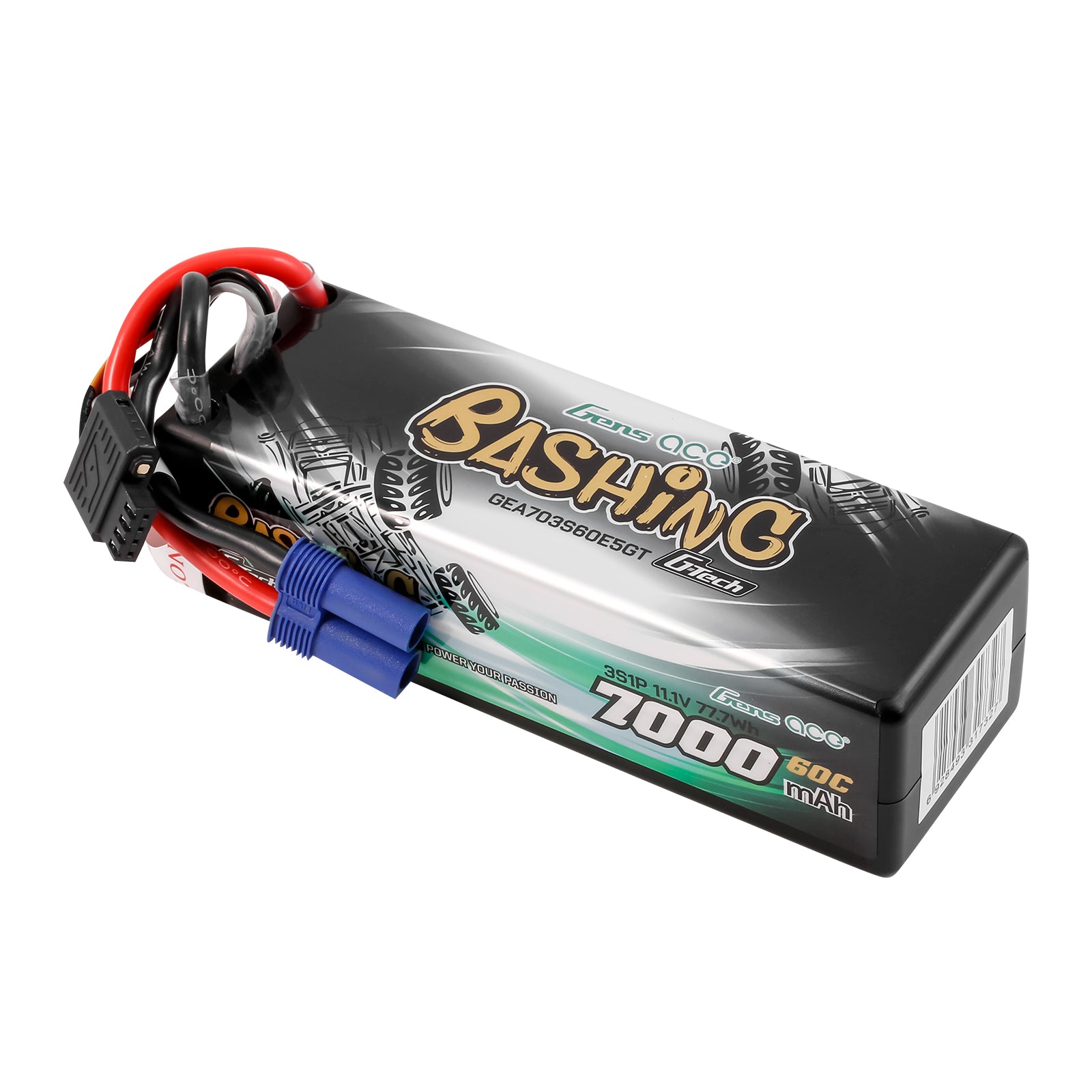 Gens Ace Bashing 7000mAh 3S batterie LiPo T Plug 60C