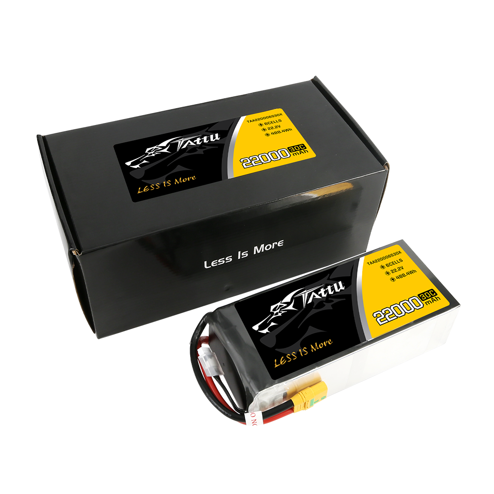 Tattu 22000mAh 6S 30C batterie LiPo 22,2V XT90-S drone