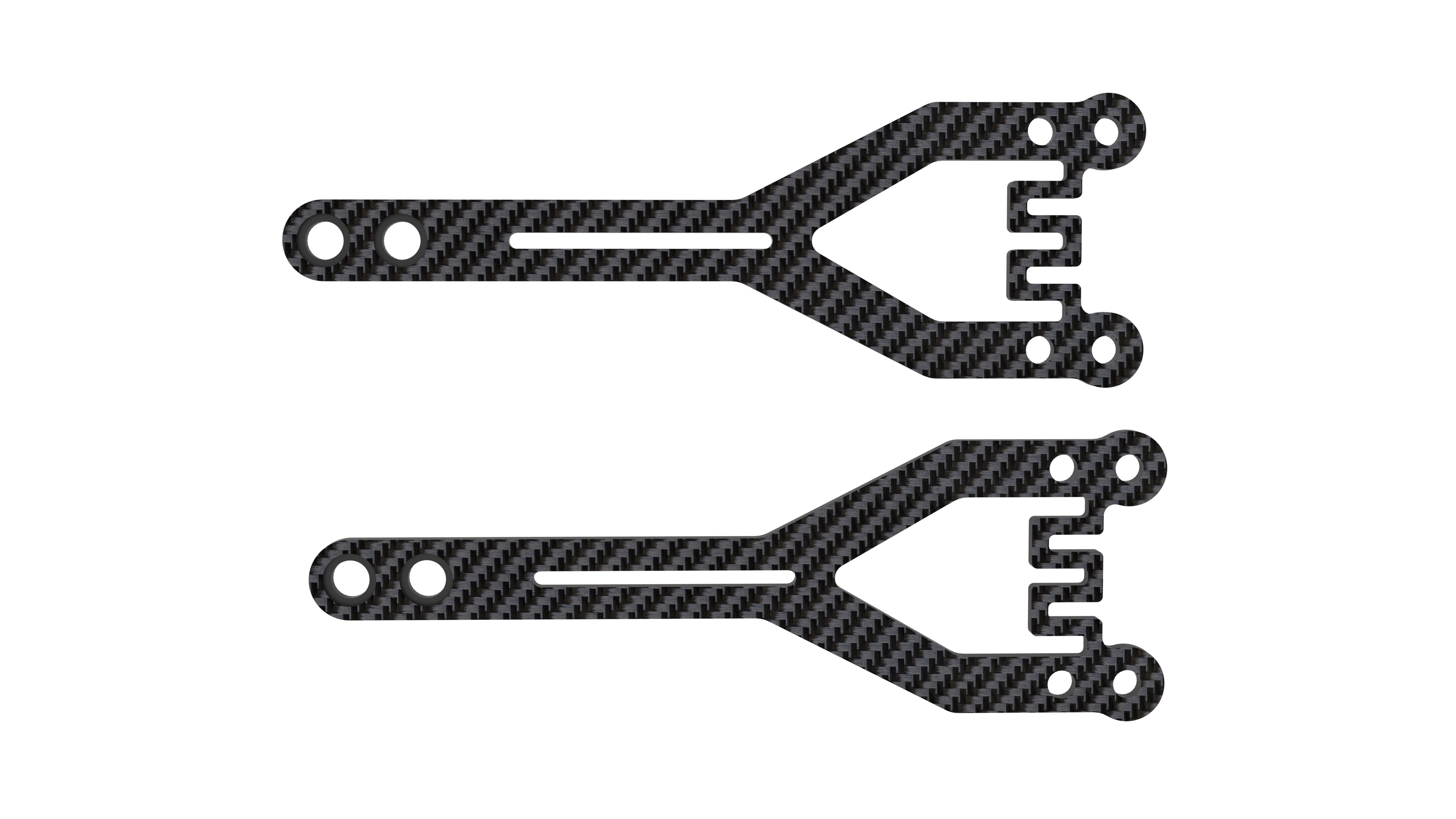 3Racing Cero SAK-Z125 platine supérieure carbone 2mm x2