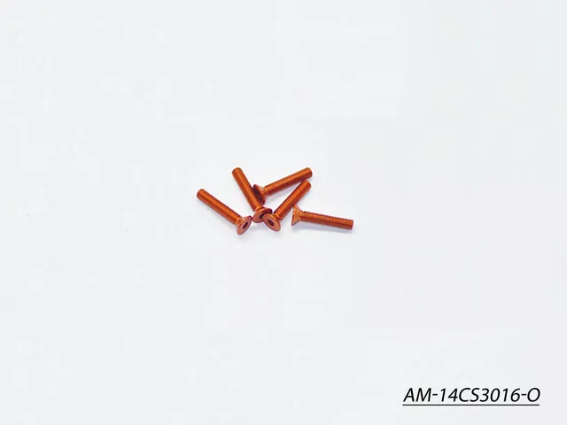 Arrowmax Vis alu M3x16 fraisée orange x5 AM-14CS3016-O