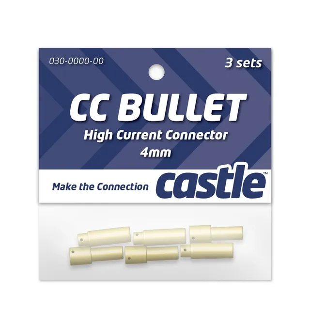 Castle Connecteurs Bullet 4mm Mâle Femelle Variateur