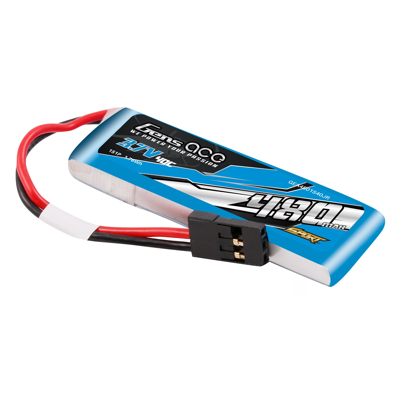 Gens Ace Sport 480mAh 1S batterie lipo JR F3K