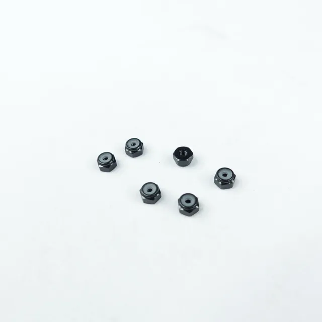 3Racing Parts 3RAC-N20/V2 écrou alu 2mm x6 noir