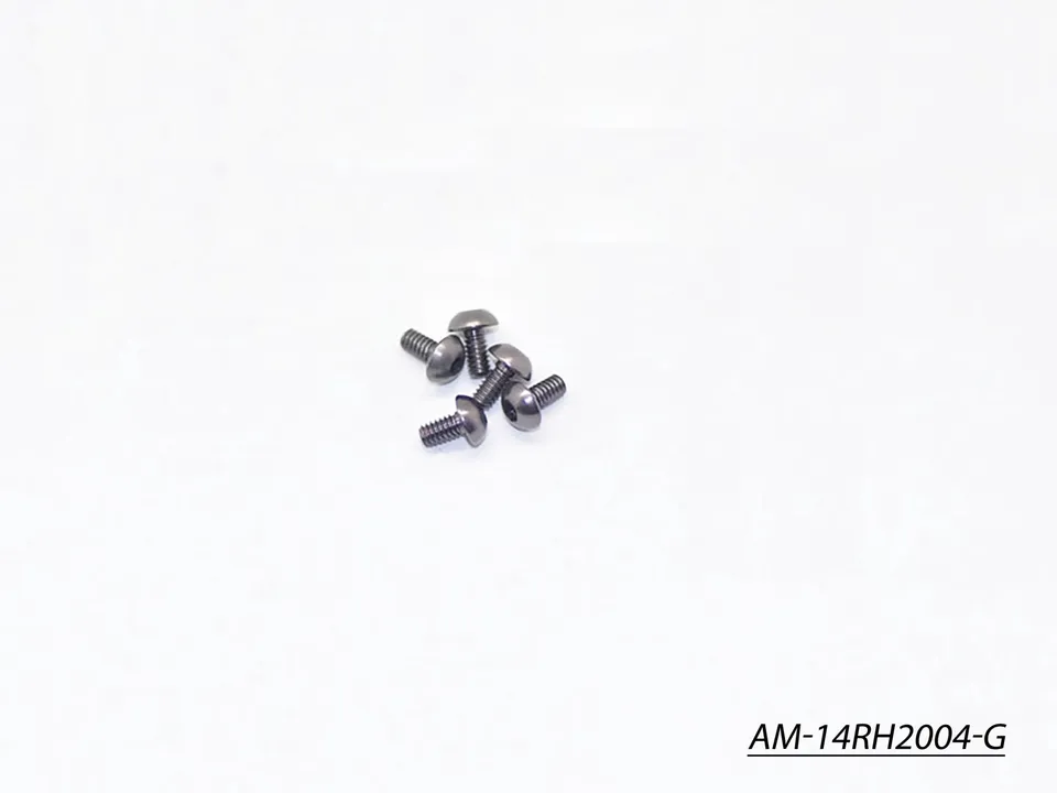 Arrowmax Screws AM-14RH2004-G vis alu tête ronde M2x4 grise lot 5