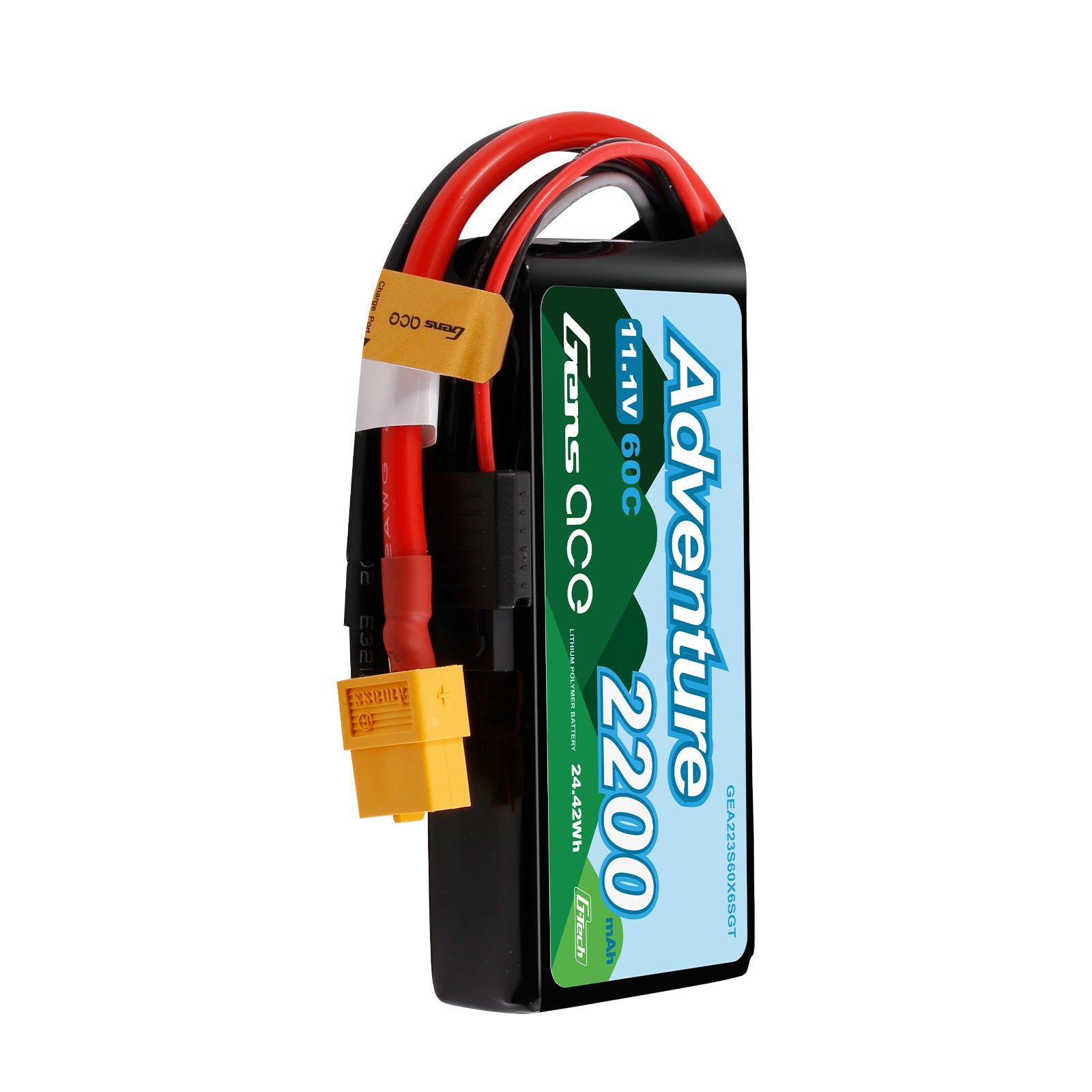 Gens Ace Adventure 2200mAh 3S batterie lipo 11.1V XT60 60C