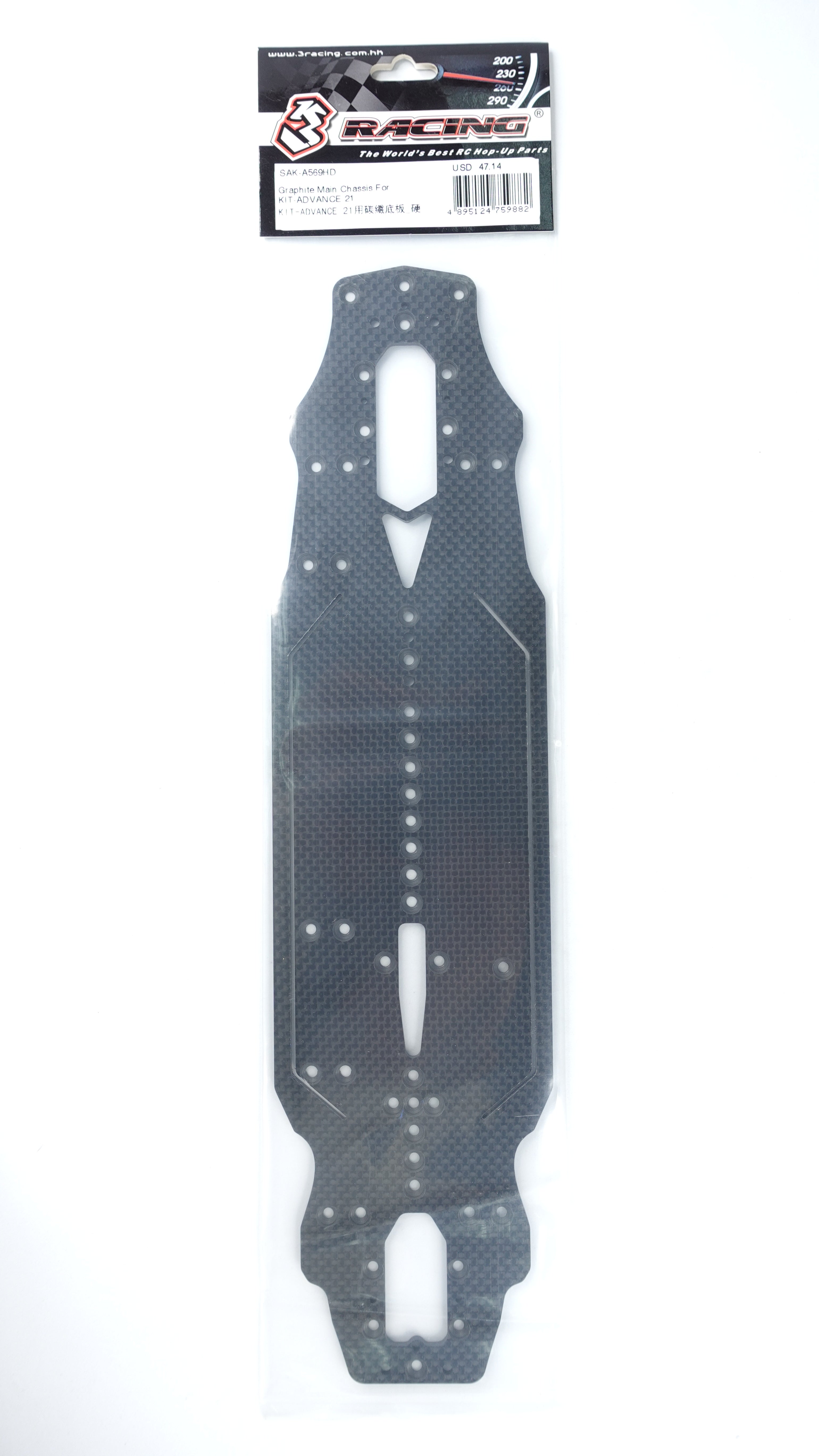 3Racing Advance SAK-A569HD châssis graphite 21M
