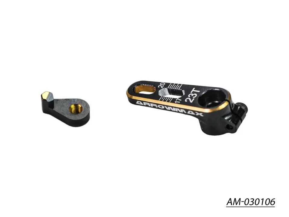 Arrowmax AM-030106 Palonnier Servo Alu 23T Black Golden