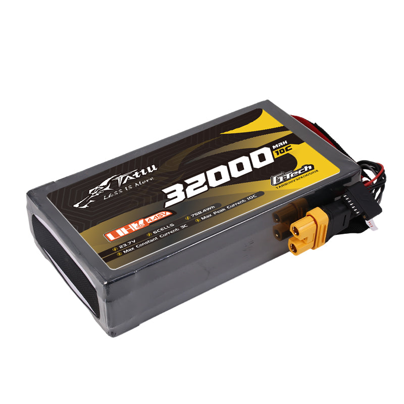Tattu UHV 32000mAh 6S batterie drone 23.7V XT90S