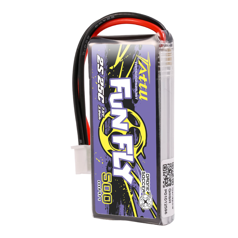 Tattu FunFly 500mAh 2S batterie LiPo HV JST 7,6V