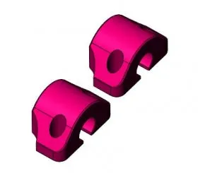 3Racing Cero SAK-Z131 support barre stabilisatrice x2