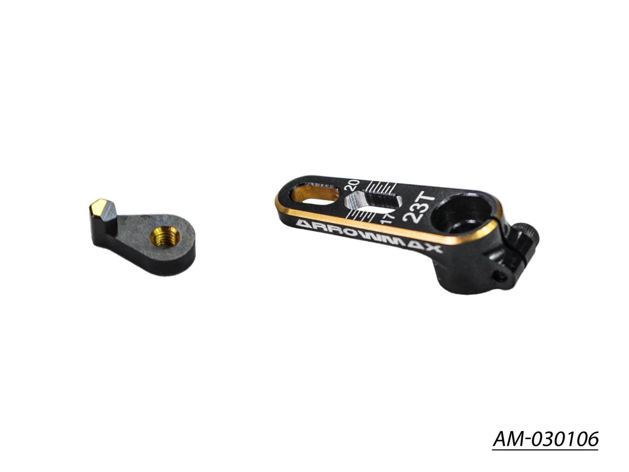 Arrowmax AM-030106 Palonnier Servo Alu 23T Black Golden
