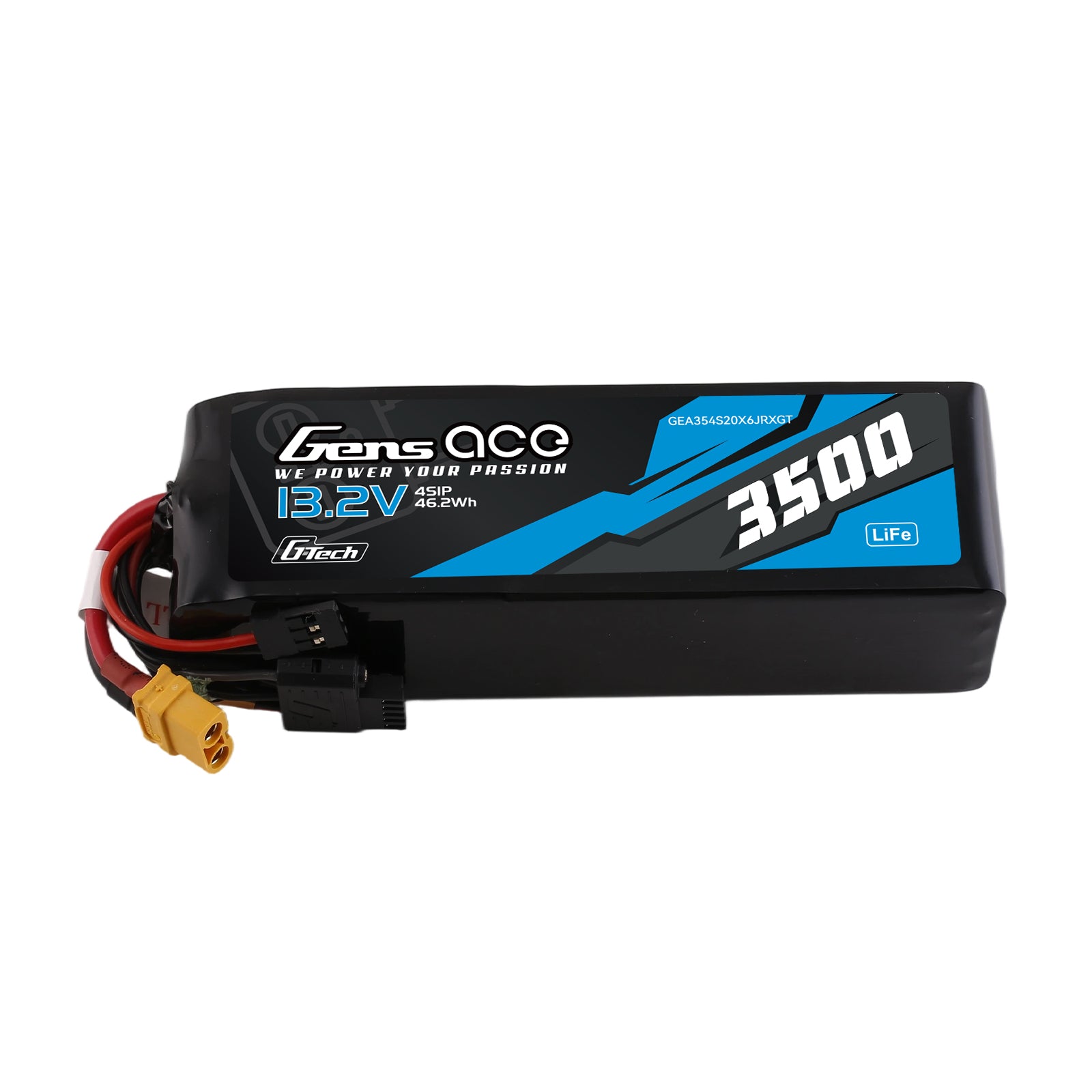 Gens Ace TX/RX 3500mAh 4S 20C batterie LiFe XT60