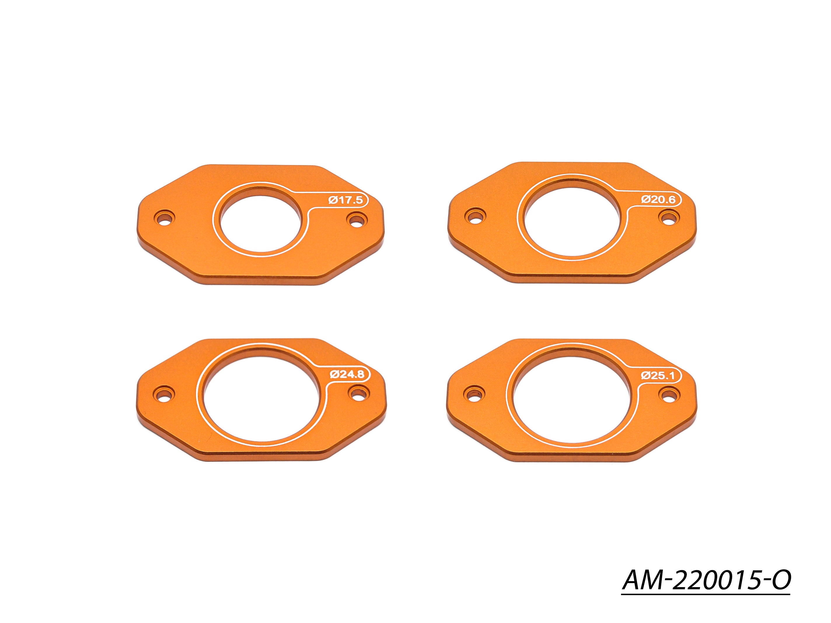 Arrowmax AM-220015-O plaque perce-roue 1/32 Mini 4WD orange