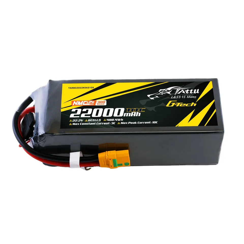 Tattu Semi-Solid batterie lipo 22000mAh 6S 22.2V XT90S-F