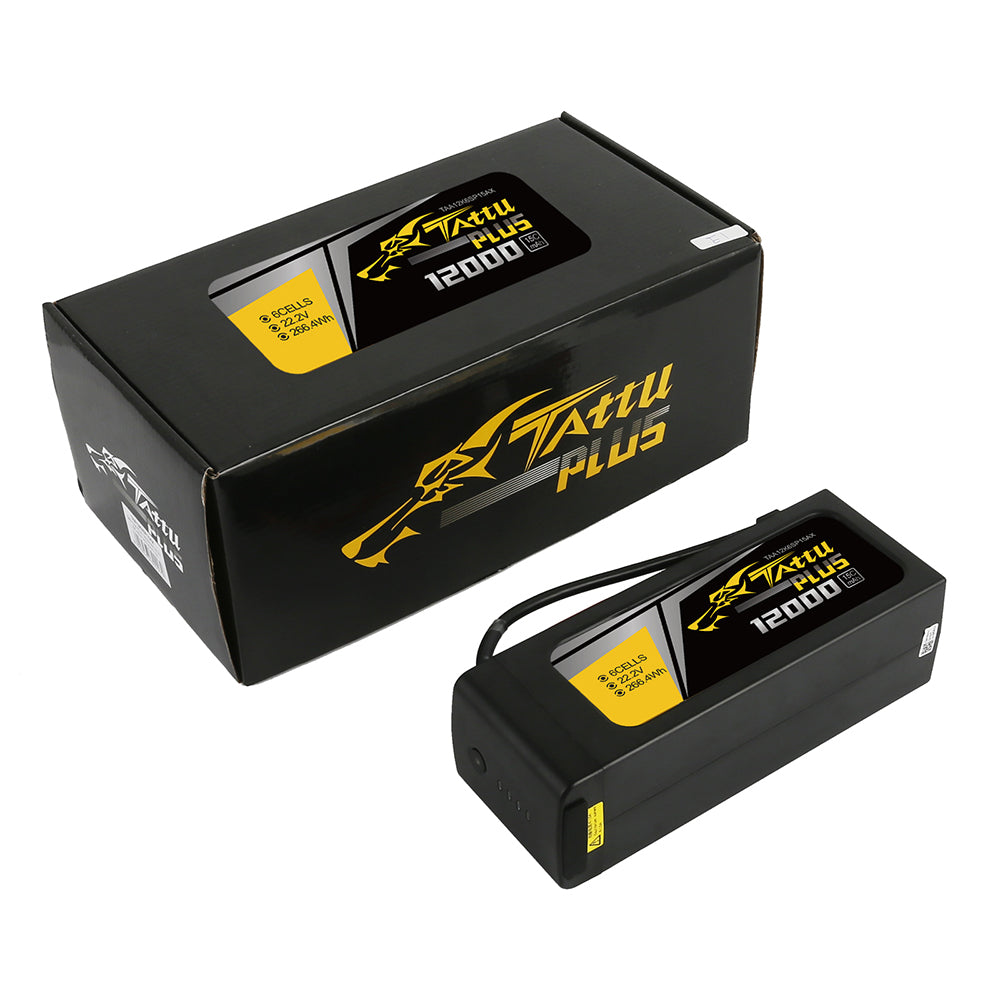 Gens Ace Tattu Plus 12000mAh 6S 15C batterie LiPo 22.2V
