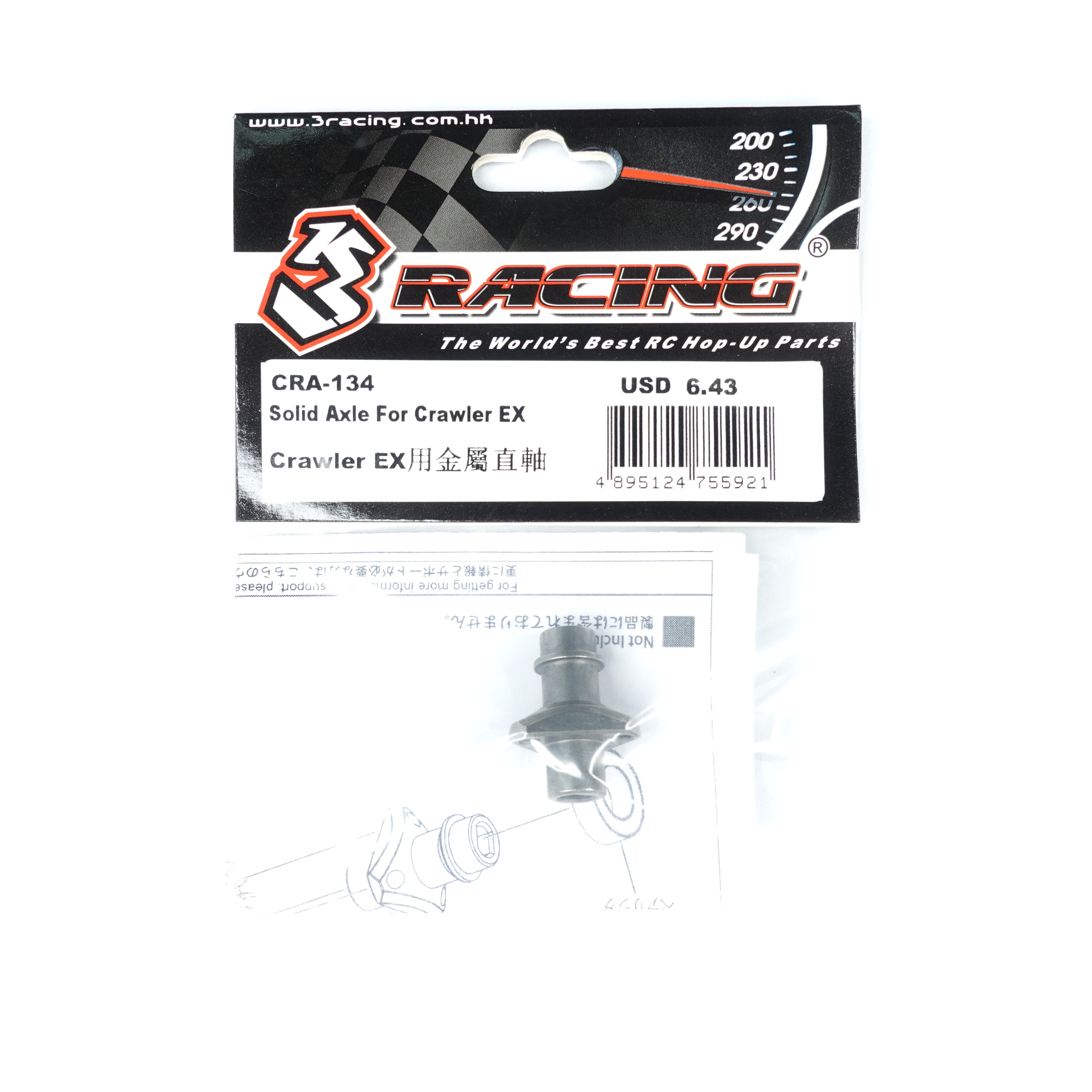 3RACING Crawler EX Real CRA-134 pont rigide crawler KIT-EX-REAL