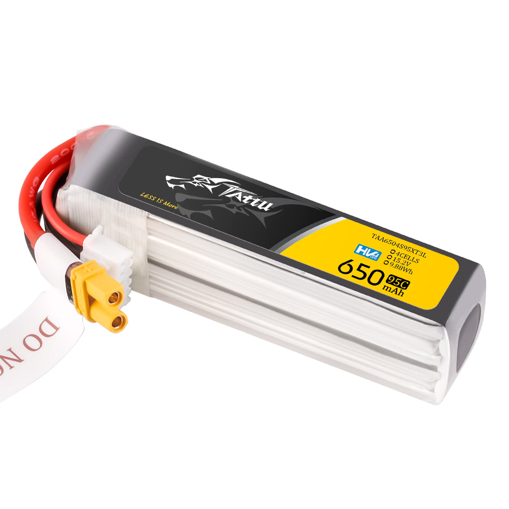 Tattu FPV 650mAh 4S batterie lipo HV XT30U-F 95C