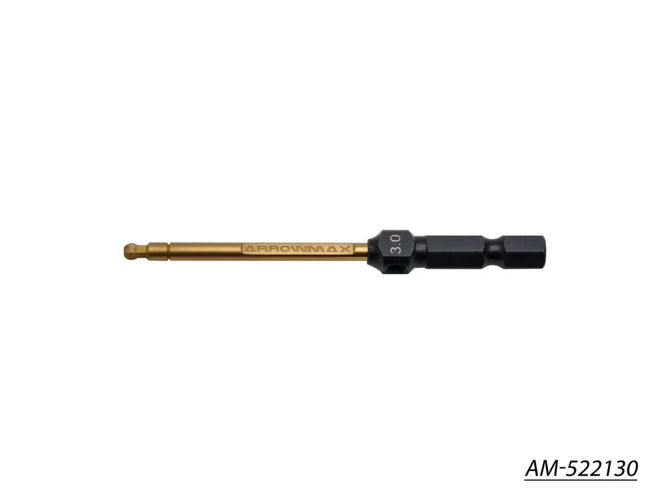 Arrowmax Accessories AM-522130 Embout Clé Hexa Boule 3,0x80 V2