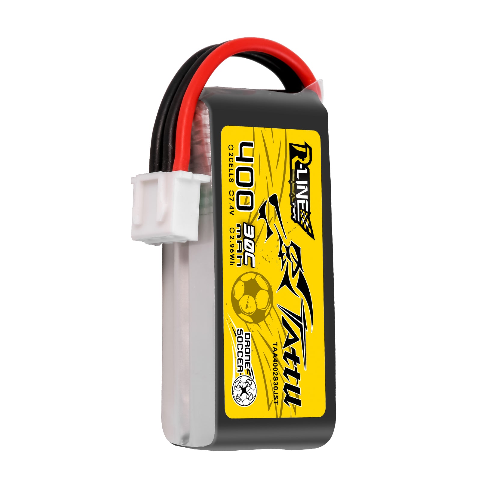 Tattu R-Line 400mAh 2S batterie lipo 7.4V JST-XHR Drone Soccer