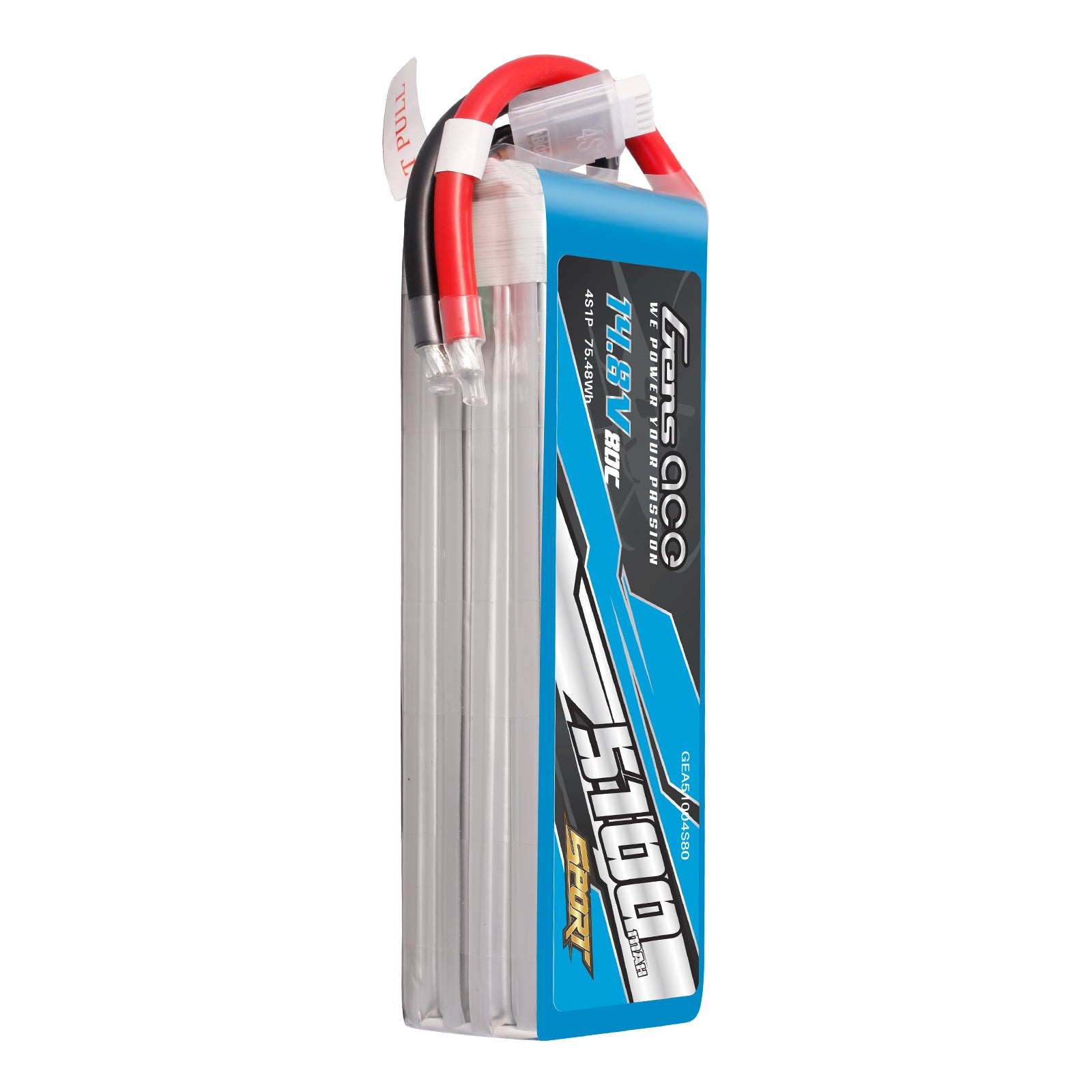 Gens Ace Sport 5100mAh 4S batterie LiPo 80C F5B