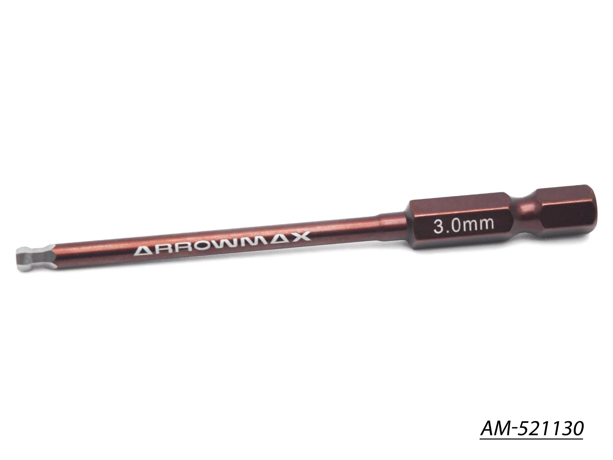 Arrowmax AM-521130 Embout Clé Hexagonale Boule 3.0x80 mm