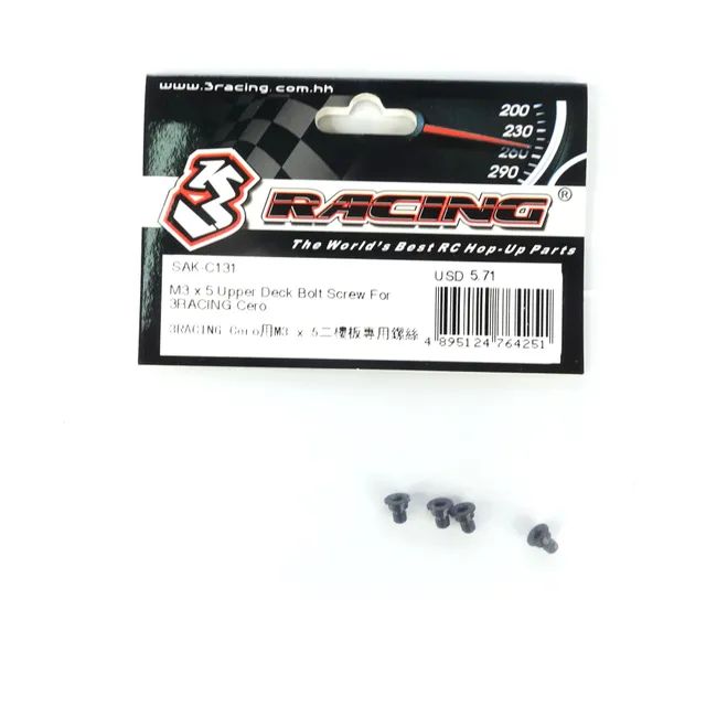3RACING Cero SAK-C131 vis M3x5 platine upper deck