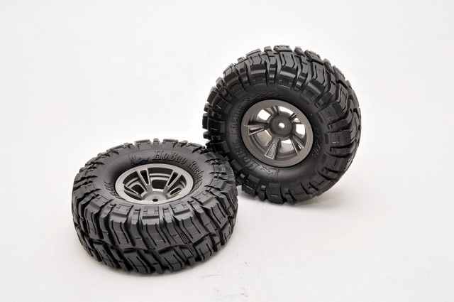 Hobao 230048 Roues + Pneus 1.9" Set x2 Pièces