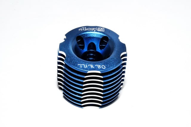 Hobao 21036 culasse cylindre CNC bleue moteur nitro