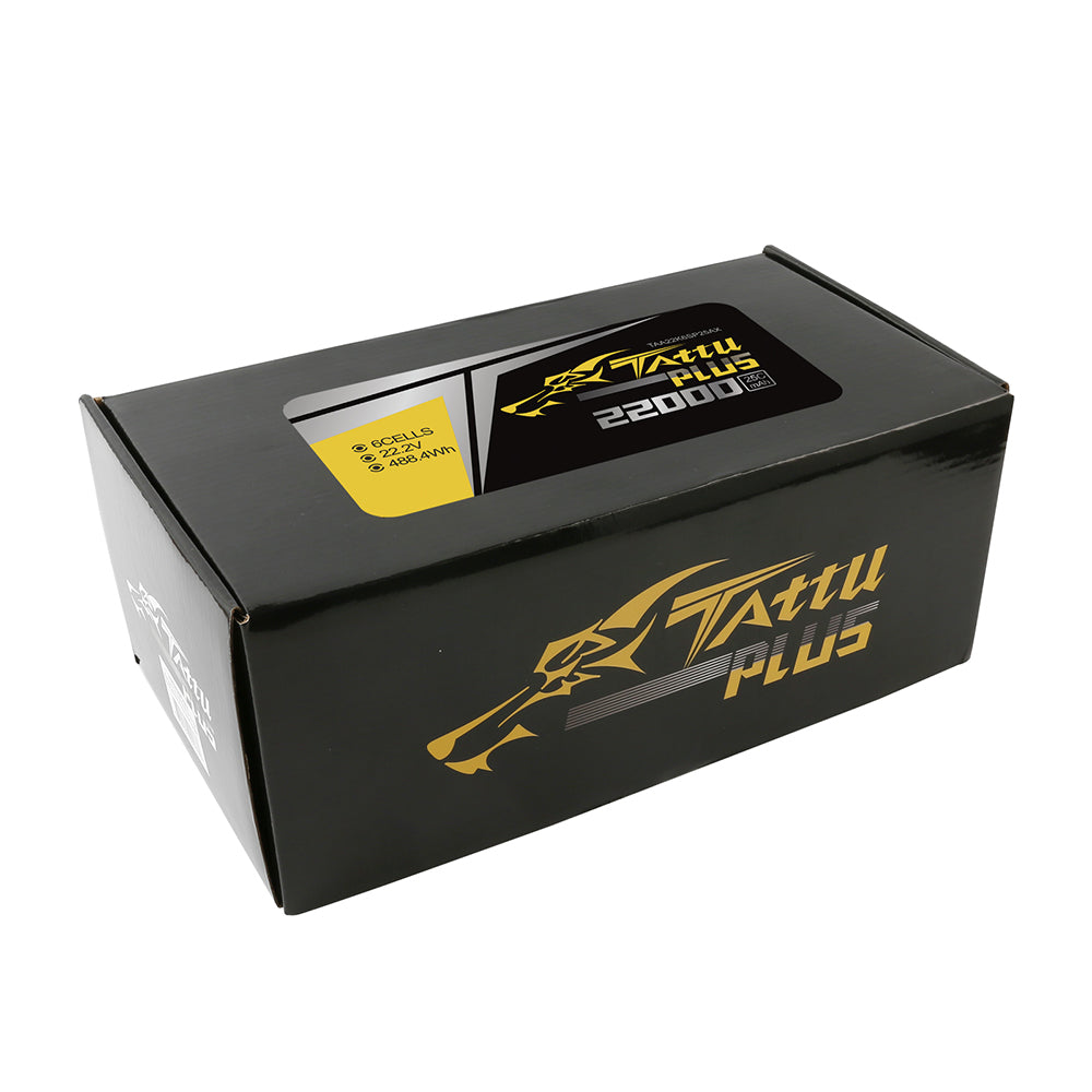 Tattu Plus 22000mAh 6S batterie lipo drone 22.2V 25C