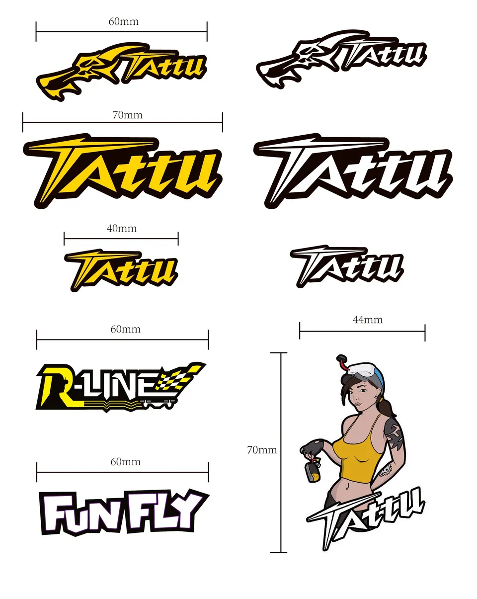 Tattu Sticker autocollant logo officiel