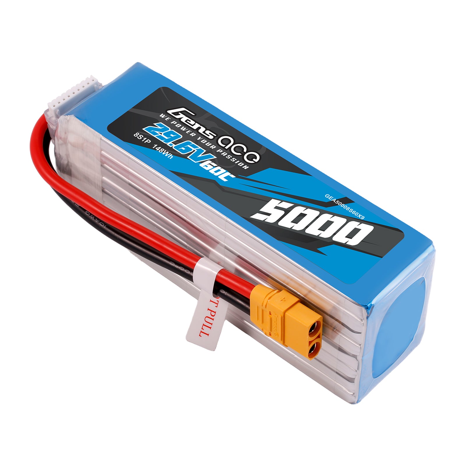 Gens Ace Air Classic 5000mAh 8S batterie LiPo 29.6V XT90