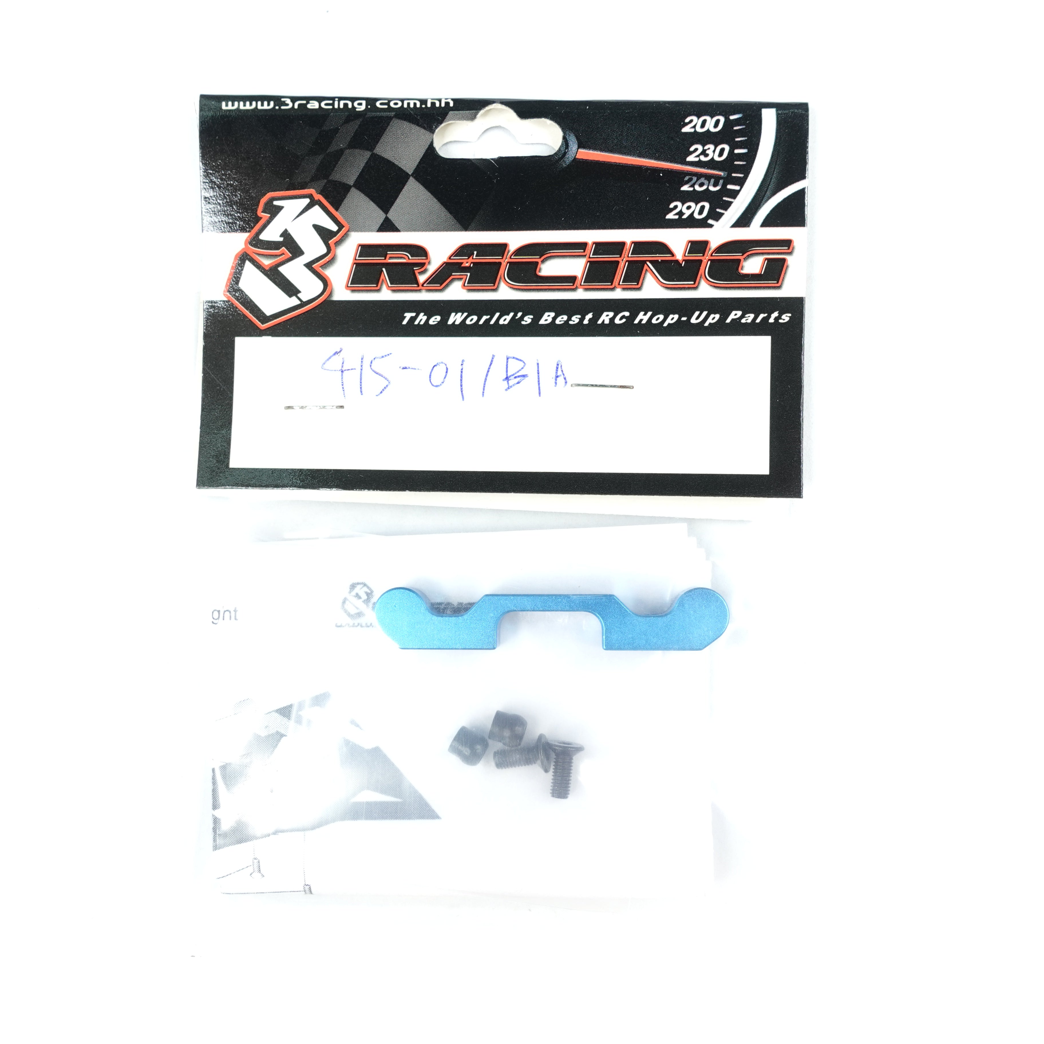 3Racing 415-01/B1A support suspension alu pour Tamiya TRF415