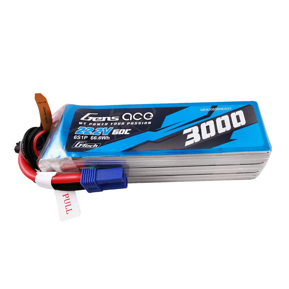 Gens Ace Classic 3000mAh 6S batterie LiPo EC5 60C