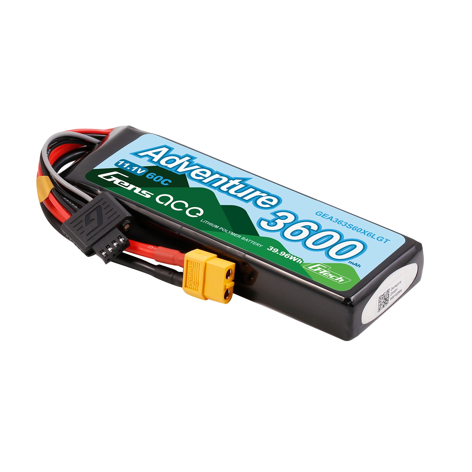 Gens Ace Adventure 3600mAh 3S batterie LiPo HV XT60 60C
