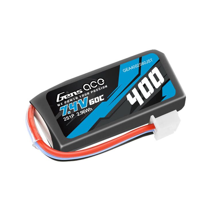 Gens Ace Air Classic 400mAh 2S batterie LiPo JST 60C