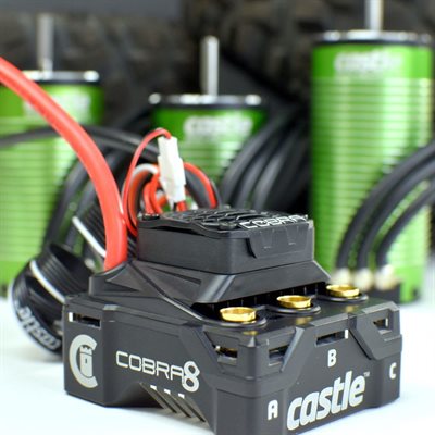 Castle Cobra 8 combo ESC + moteur 1512-1800KV sensored