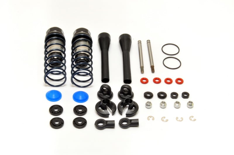 Hobao 40125 amortisseur arrière RC ressort dur bleu x2