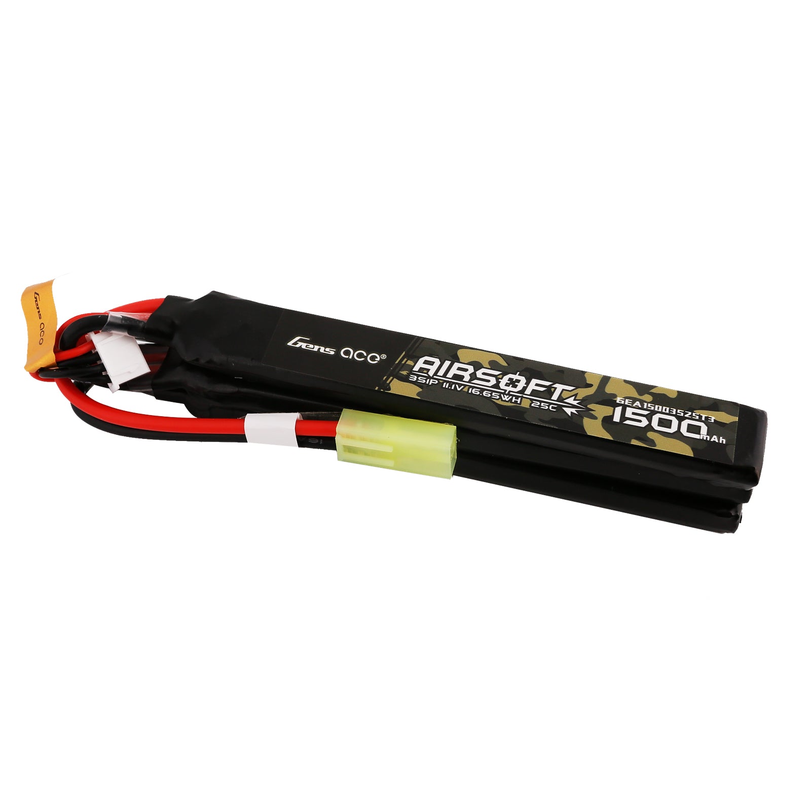 Gens Ace 1500mAh 3S 25C batterie LiPo airsoft 11,1V