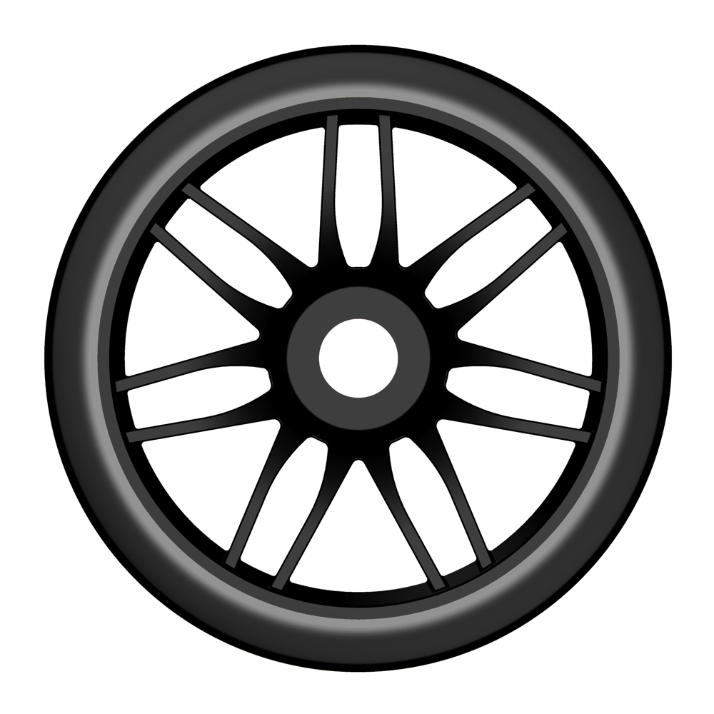GRP 1:8 GT GTX02-S3 pneus slick S3 collés paire
