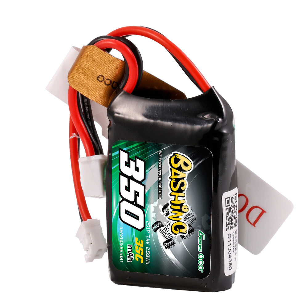 Gens Ace Bashing 350mAh 2S batterie LiPo 7.4V 35C JST-PHR